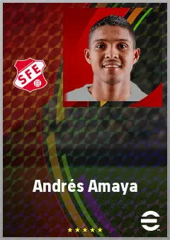 Andrés Amaya eFootball 2026 player card, 70 OVR RWF