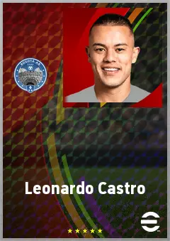 Leonardo Castro eFootball 2026 player card, 74 OVR CF
