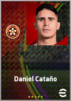 Daniel Cataño eFootball 2026 player card, 72 OVR AMF