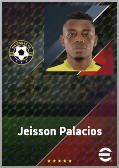 Jeisson Palacios eFootball 2026 player card, 73 OVR CB