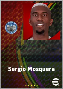 Sergio Mosquera eFootball 2026 player card, 72 OVR CB