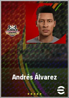 Andrés Álvarez eFootball 2026 player card, 68 OVR LB