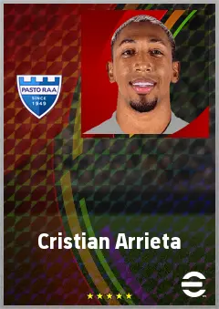 Cristian Arrieta eFootball 2026 player card, 71 OVR RB