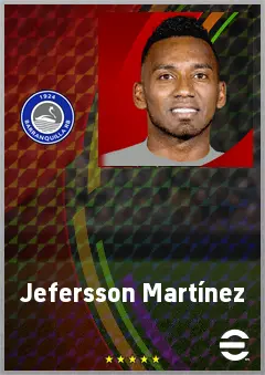 Jefersson Martínez eFootball 2026 player card, 70 OVR GK
