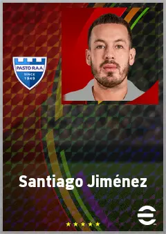 Santiago Jiménez eFootball 2026 player card, 68 OVR RB