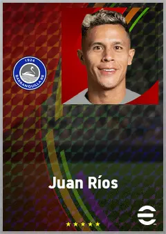 Juan Ríos eFootball 2026 player card, 70 OVR DMF