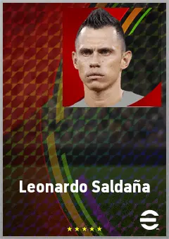 Leonardo Saldaña eFootball 2026 player card, 70 OVR LB