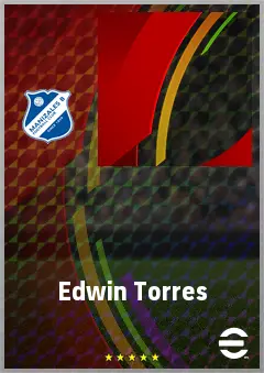 Edwin Torres eFootball 2026 player card, 70 OVR RWF