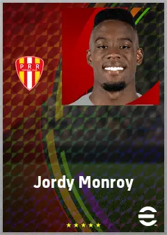 Jordy Monroy eFootball 2026 player card, 70 OVR RB