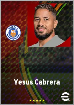 Yesus Cabrera eFootball 2026 player card, 70 OVR AMF
