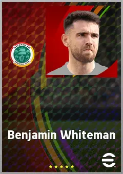 Benjamin Whiteman eFootball 2026 player card, 73 OVR DMF
