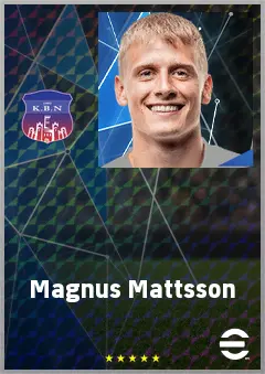 Magnus Mattsson eFootball 2026 player card, 73 OVR CMF