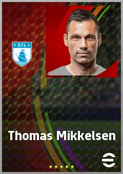 Thomas Mikkelsen eFootball 2026 player card, 68 OVR GK