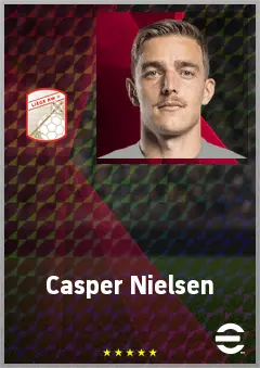 Casper Nielsen eFootball 2026 player card, 71 OVR CMF