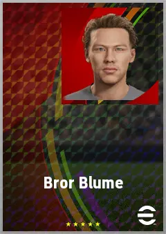 Bror Blume eFootball 2026 player card, 68 OVR CMF