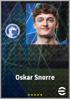 Oskar Snorre eFootball 2026 player card, 65 OVR GK