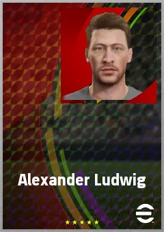 Alexander Ludwig eFootball 2026 player card, 67 OVR CB