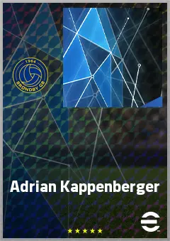 Adrian Kappenberger eFootball 2026 player card, 66 OVR GK