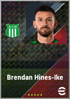 Brendan Hines-Ike eFootball 2026 player card, 72 OVR CB
