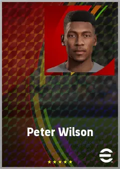 Peter Wilson eFootball 2026 player card, 69 OVR CF