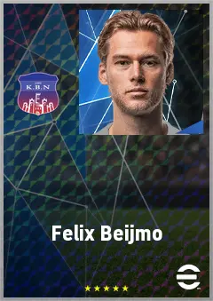 Felix Beijmo eFootball 2026 player card, 73 OVR RB