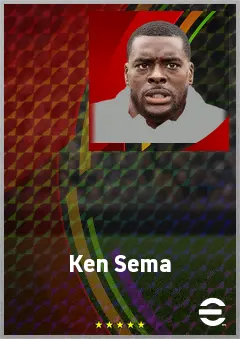 Ken Sema eFootball 2026 player card, 71 OVR LMF
