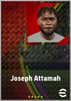 Joseph Attamah eFootball 2026 player card, 70 OVR CB
