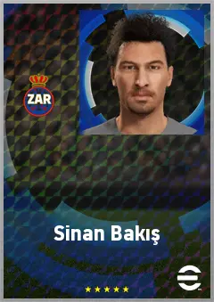 Sinan Bakış eFootball 2026 player card, 69 OVR CF