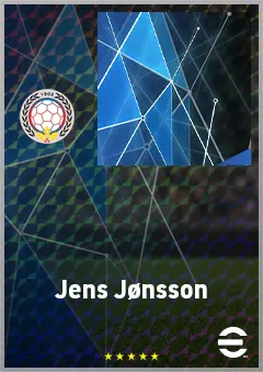 Jens Jønsson eFootball 2026 player card, 72 OVR DMF