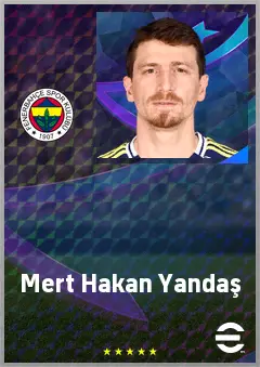 Mert Hakan Yandaş eFootball 2026 player card, 71 OVR CMF