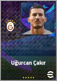 Uğurcan Çakır eFootball 2026 player card, 77 OVR GK