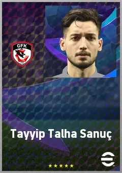 Tayyip Talha Sanuç eFootball 2026 player card, 69 OVR CB
