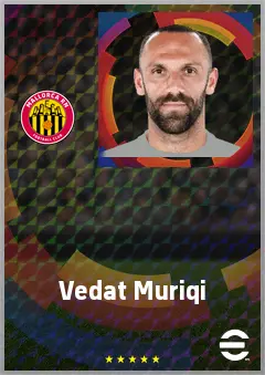 Vedat Muriqi eFootball 2026 player card, 77 OVR CF