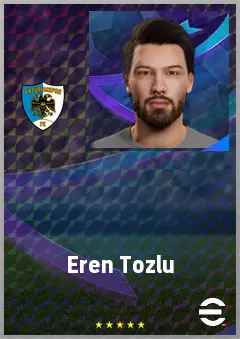 Eren Tozlu eFootball 2026 player card, 70 OVR CF