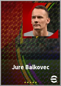 Jure Balkovec eFootball 2026 player card, 70 OVR LB