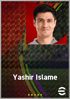 Yashir Islame eFootball 2026 player card, 66 OVR AMF