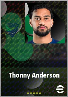 Thonny Anderson eFootball 2026 player card, 69 OVR CF