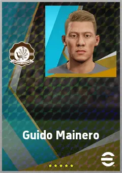 Guido Mainero eFootball 2026 player card, 72 OVR RMF