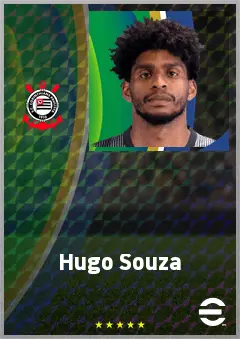 Hugo Souza eFootball 2026 player card, 76 OVR GK