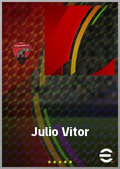 Julio Vitor eFootball 2026 player card, 66 OVR LWF