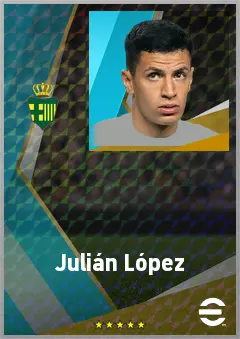 Julián López eFootball 2026 player card, 70 OVR DMF