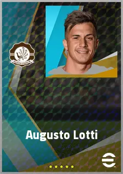 Augusto Lotti eFootball 2026 player card, 71 OVR CF