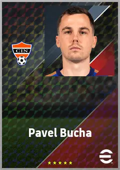 Pavel Bucha eFootball 2026 player card, 73 OVR CMF