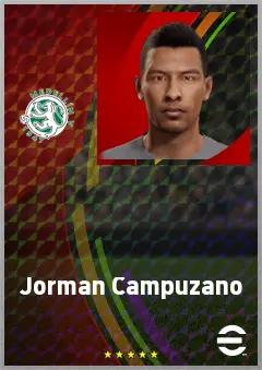 Jorman Campuzano eFootball 2026 player card, 72 OVR DMF