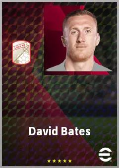 David Bates eFootball 2026 player card, 69 OVR CB