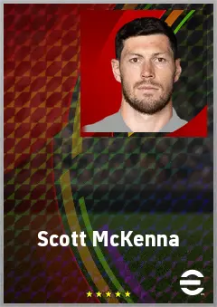 Scott McKenna eFootball 2026 player card, 74 OVR CB