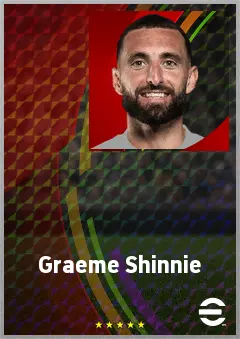 Graeme Shinnie eFootball 2026 player card, 71 OVR DMF