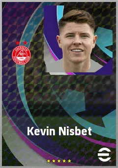 Kevin Nisbet eFootball 2026 player card, 71 OVR CF