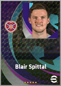 Blair Spittal eFootball 2026 player card, 69 OVR AMF