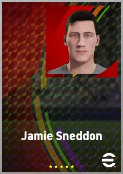 Jamie Sneddon eFootball 2026 player card, 69 OVR GK